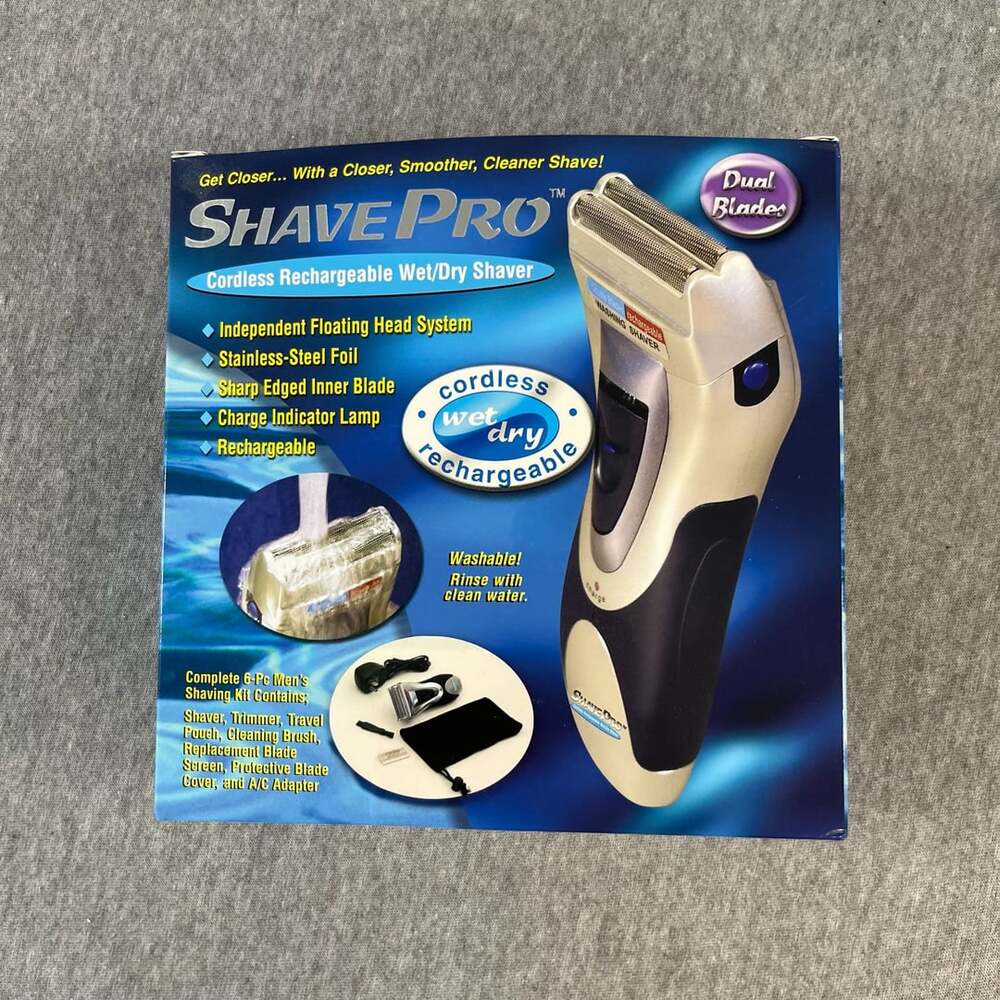 Shave Pro Cordless Rechargeable Wet And Dry Shaver